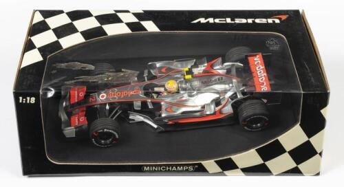 MCLAREN: A limited edition 1:18 scale Minichamps F1 McLaren Mercedes MP4-22 as raced by Lewis Hamilton in 2009 Canada GP winner, #2, Team Vodafone, in fitted box