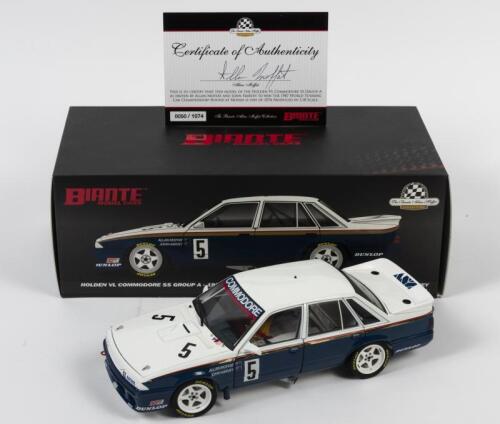 COMMODORE: A limited edition 1:18 scale Biante Holden VL Commodore SS group A as raced by Moffat/Harvey in 1987 WTCC Monza winner, #5, with COA numbered 50/1074, missing the aerial, in fitted box