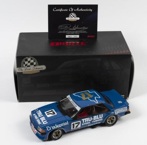 FALCON: A limited edition 1:18 scale Biante Ford XD Falcon as raced by Dick Johnson in 1982 ATCC champion, #17, with COA numbered 1867/3800 signed by Johnson, in fitted box