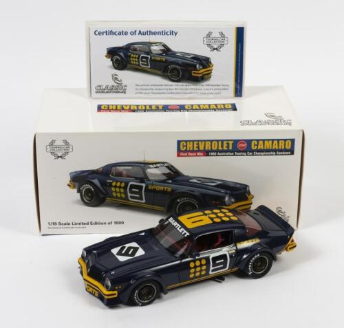 CAMARO: A limited edition 1:18 scale Classic Carlectables Chevrolet Camaro Z28, 1980 ATCC Sandown, with COA numbered 629/1000, in double fitted box
