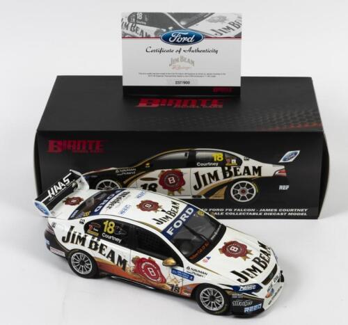 FALCON: A limited edition 1:18 scale Biante Ford FG Falcon V8 Supercars as driven by James Courtney in 210 V8 Supercar Championship Series, #18, with COA numbered 237/900, aerial detached but present, in fitted box