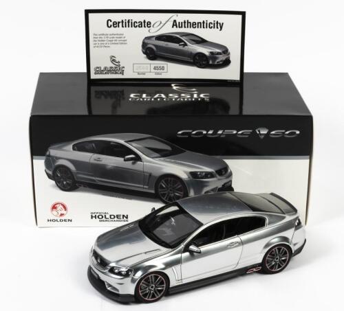 HOLDEN: A limited edition 1:18 scale Classic Carlectables Holden Coupe 60 concept, with COA numbered 2508/4550, in double fitted box
