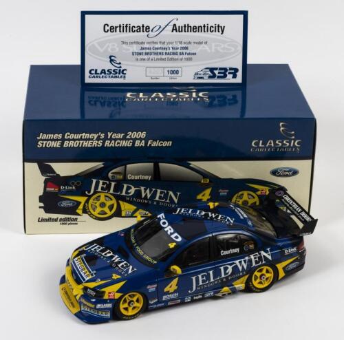 FALCON: A limited edition 1:18 scale Classic Carlectables Ford Falcon, Stone Brothers Racing BA Falcon as raced by James Courtney in 2006, #4, with COA numbered 223/1000, in double fitted box