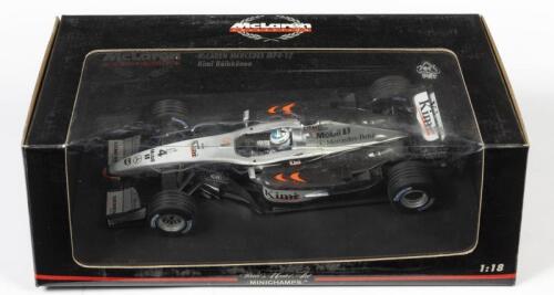 MCLAREN: A 1:18 scale Minichamps F1 McLaren Mercedes MP4-17 as raced by Kimi Raikkonen, #4, in fitted box