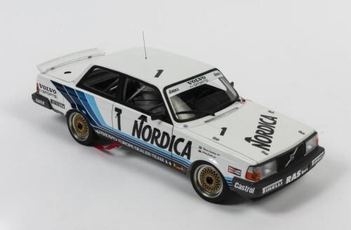 VOLVO: A 1:18 scale Autoart Volvo 240 turbo as raced by Johnny Cecotto/Thomas Lindstrom in 1986 winner, #1, no box