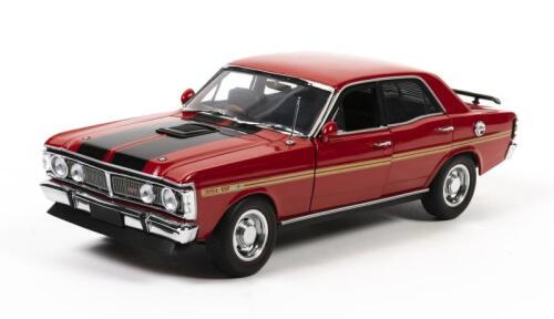FALCON: A 1:18 scale Biante Ford XY Falcon GT Phase III, red with black stripes, drivers seat detached but present, no box