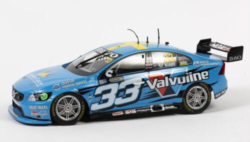 VOLVO: A 1:18 scale Apext Volvo S60 as raced by McLaughlin at the 2014 Sydney Motorsport Park 400, #33, wheels repaired with glue, no box