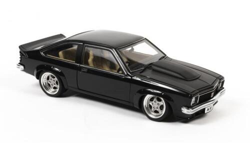 TORANA: A 1:18 scale Autoart Holden Torana SS A9X, black, Wheels repaired with glue, missing the two rearview mirrors, no box