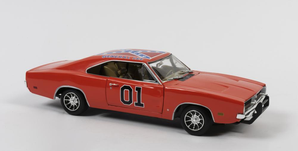 CHARGER: A 1:18 scale Ertl Dogde Charger R/T, year 1969, Charger General  Lee The Dukes Of Hazzard, #1, no box - Price Estimate: $ - $
