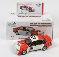 COMMODORE: A limited edition 1:18 scale Classic Carlectables Holden VK Commodore as raced by John Harvey/David Parsons in 1984 Bathurst 2nd place, #25, with COA numbered 1481/2500, in double fitted box