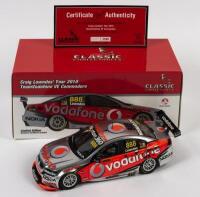 COMMODORE: A limited edition 1:18 scale Classic Carlectables Holden VE Commodore as raced by Craig Lowndes in 2010, Team Vodafone, with COA numbered 2197/2500, in double fitted box