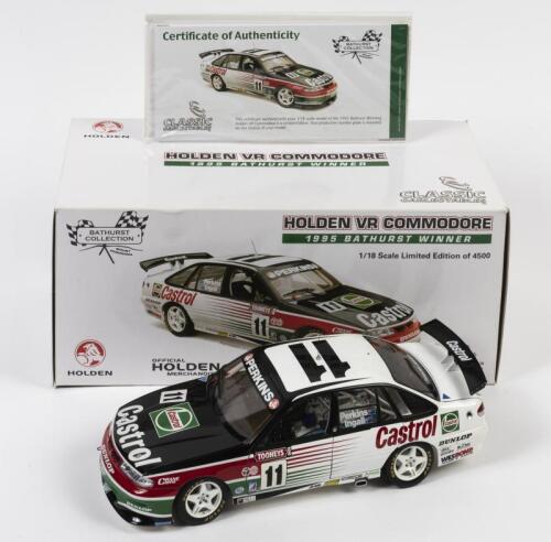 COMMODORE: A limited edition 1:18 scale Classic Carlectables Holden VR Commodore as raced by Larry Perkins/Russell Ingall in 1995 Bathurst winner, #11, with COA numbered 1984/4500, in double fitted box