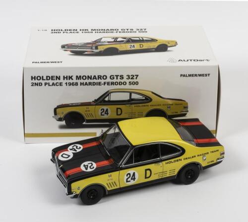MONARO: A 1:18 scale Autoart Holden Monaro HK GTS 327, 1968 Palmer West, #24D, Bathurst 500 (2nd place), with COA numbered 192/1008, in fitted box