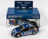 FALCON: A limited edition 1:18 scale Classic Carlectables Ford Falcon as raced by Shane Van Gisbergen in 2010 Stone Brothers Racing FG Falcon, #9, with COA numbered 399/750, in double fitted box