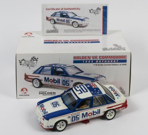 COMMODORE: A limited edition 1:18 scale Classic Carlectables Holden VK Commodore as raced by Peter Brock/David Oxton in 1985 Bathurst, #05, with COA numbered 91/4500, in double fitted box