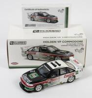 COMMODORE: A limited edition 1:18 scale Classic Carlectables Holden VP Commodore as raced by Larry Perkins/Greg Hansford in 1993 Bathurst winner, #11, with COA numbered 1042/1700, in double fitted box