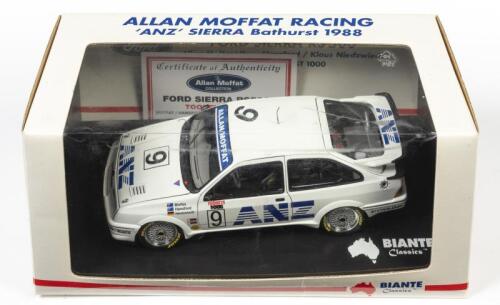 SIERRA: A limited edition 1:18 scale Biante Ford Sierra RS500 as raced by Allan Moffatt/Greg Hansford/Niedzwiedz in 1988 Bathurst, #9, with COA numbered 2935/6000 signed by Moffat, in fitted box, box faded