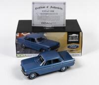 FALCON: A limited edition 1:18 scale Artisan collection Ford XP Falcon 1965 sedan, with COA numbered 193/1500, blue, in fitted box