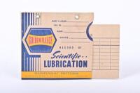 GOLDEN FLEECE: A 1940s Gundagai Motors fold out lubrication record in slip case