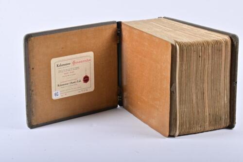 HC SLEIGH/GOLDEN FLEECE: A unique and rare company ledger from HC Sleigh Adelaide listing all income and expenses from 1929 to 1938, all beautifully handwritten and a fascinating insight, housed in a large Kalamazoo office book, Provenance: Derek Gibson, 