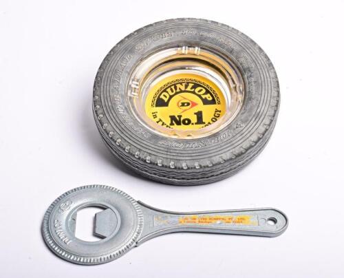 DUNLOP: A novelty tyre form Dunlop promotional ashtray and bottle opener