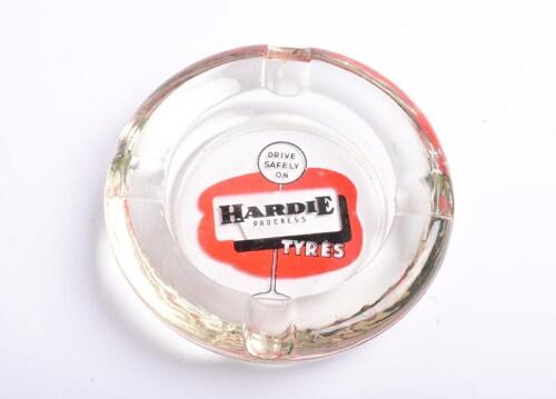 HARDIE TYRES: A novelty tyre form Hardie Tyres promotional ashtray, Hardie was owned by HC Sleigh before merging with Firestone, 14cm diameter