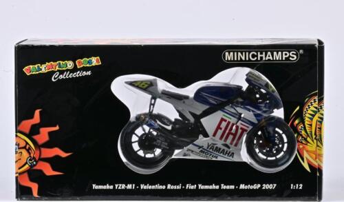 YAMAHA: A 1:12 scale Yamaha YZR-M1 #46 Valentino Rossi Fiat Yamaha Team MotoGP 2007, boxed