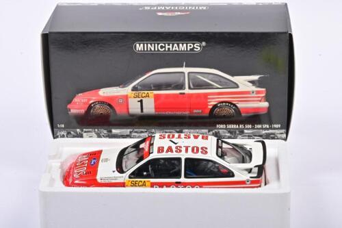 SIERRA: A 1:18 scale Minichamps 1989 Spa 24 winning #1 Bastos Ford Sierra, driven by Win Percy, Bernd Schneider and Gianfranco Brancatelli.