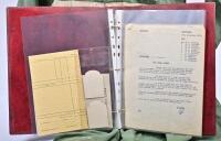 Independent: A very interesting and rare group of Independent Service Station items, including an original pair of overalls by Sterling, an album of ephemera from 1952 including memorandums, clothing swatches, "Job Cost Cards" and a merchandising manual f - 4