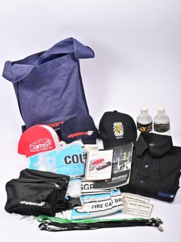 SINGAPORE GRAND PRIX: A collection of race official items from the first ever night race at the 2008 Singapore GP