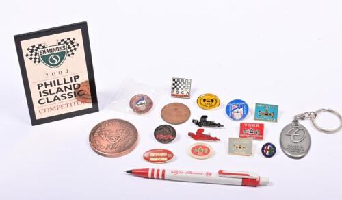 HISTORIC MOTOR RACING: A collection of items relating to historic motor racing from the Phillip Island Classic and Historic Sandown
