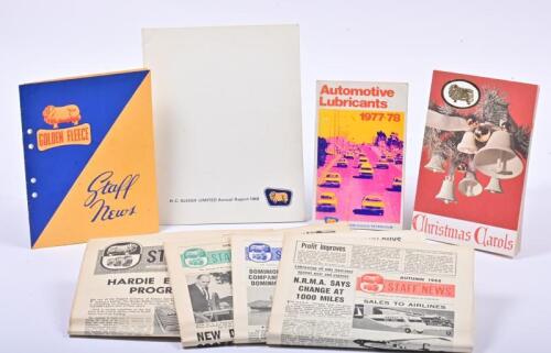 GOLDEN FLEECE: A collection of circa 1960s ephemera including a Christmas Carols booklet, staff news, annual report etc