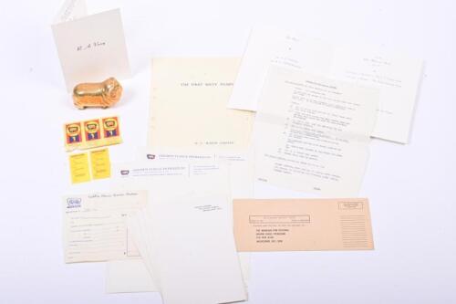 HC SLEIGH: A collection of HC Sleigh head office related items, including unused stationery