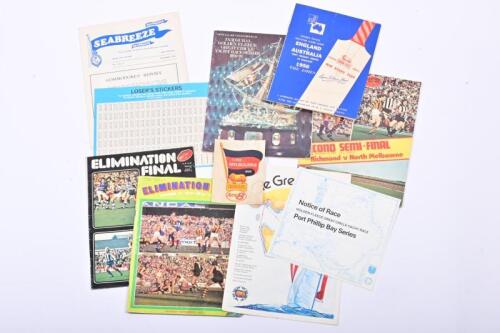 GOLDEN FLEECE: A collection Golden Fleece produced sporting related publication and ephemera