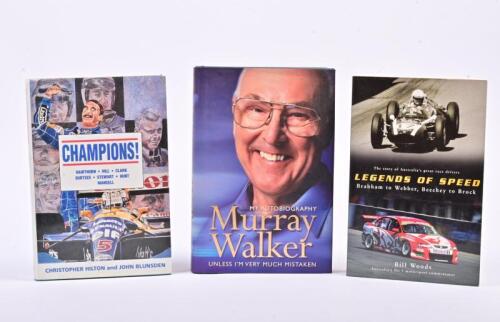 RACING DRIVERS: Three books relating to racing drivers including "Legends of Speed" by Bill Woods