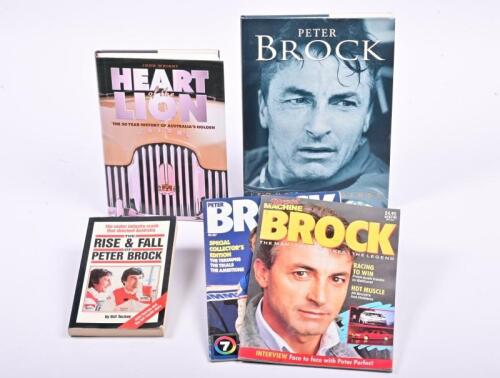 PETER BROCK: Five publications relating to Peter Brook. including&nbsp;"The Rise and Fall of Peter Brock" by Bill Tuckey