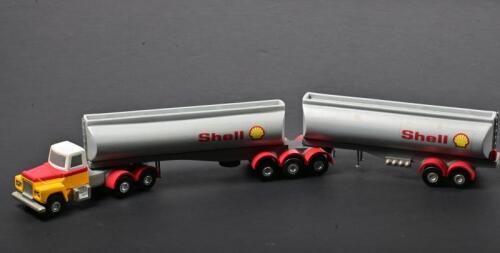 SHELL: A wooden model of a B-Double oil tanker, made by A&A Structural Models Pty Ltd to lobby for the introduction of B-Double trucks for use in Victoria