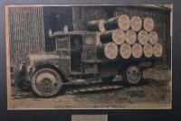 GOLDEN FLEECE/HC SLEIGH: An original pencil drawing commissioned by H C Sleigh to commemorate the first delivery of Summit Oils to the State Electricity Commission Victoria, Yallourn, framed and glazed, 43 x 58cm overall - 2