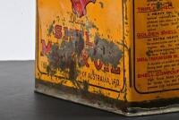 SHELL: A late 1930s one gallon Single S.A.E. 30 "Drag Free" Shell motor oil tin - 6