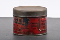 VASEIL: An early eighteen ounce Solidified oil Graphite Grease Vaseil tin - 2