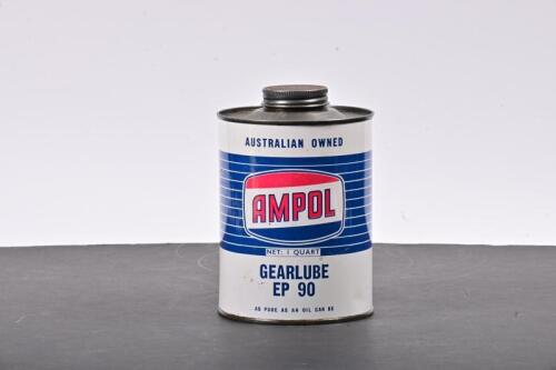 AMPOL: A one quart Ampol gearlube EP 90 oil tin