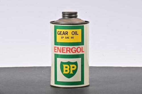 ENERGOL: A 1960s one pound BP Energol Gear Oil tin