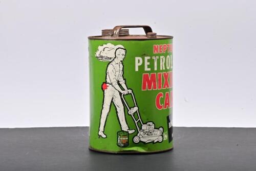 NEPTUNE: A one gallon Neptune Petrol-Oil Mixing Tin, marked to back "Neptune Oil Co Pty Ltd"