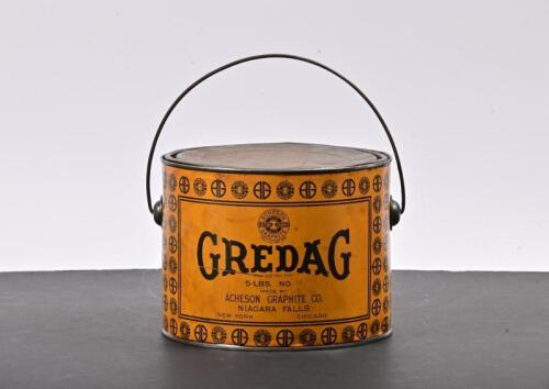 GREDAG: A five pound Gredag Lubricant grease tin
