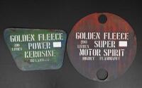 GOLDEN FLEECE: Two depot drum&nbsp;stencils for branding 200 litre drums