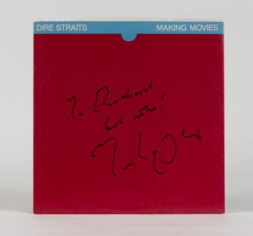DIRE STRAITS: Making Movies, Vertigo Records, 1980, inscribed "To Richard, best wishes, Mark Knopfler", condition G