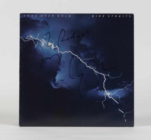 DIRE STRAITS: Love Over Gold, Vertigo Records, 1982, inscribed" To Richard, Mark Knopfler", condition E