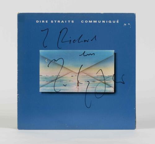 DIRE STRAITS: Communique, Vertigo Records, 1979, inscribed "To Richard, Mark Knopfler", condition E
