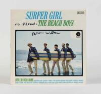 THE BEACH BOYS: Surfer Girl, EMI Records, inscribed "To Richard, Brian Wilson", condition E
