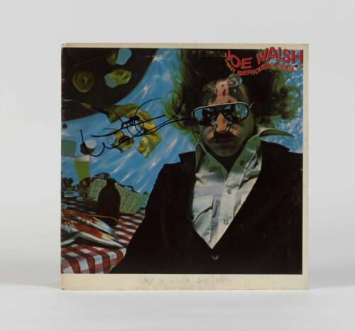 JOE WALSH: But Seriously Folks, Asylum Records, 1978, signed Joe Walsh, condition E